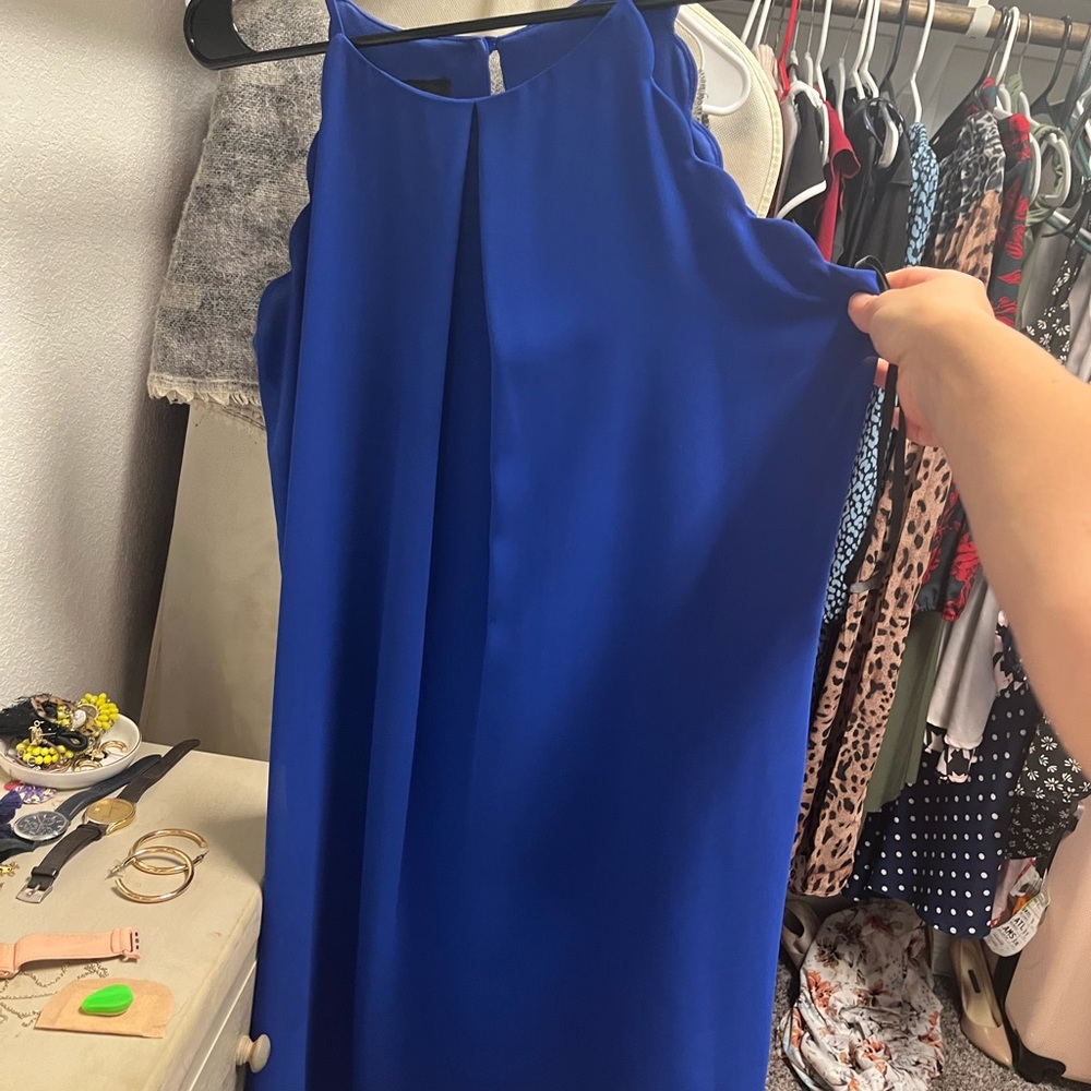 Blue cocktail dress